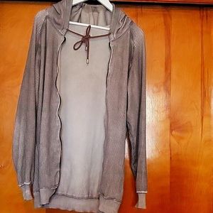 Thermal zip up sweater/hoodie